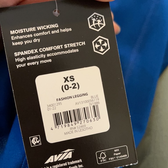 Avia Works Women's Active High-Waisted Leggings - Picture 7 of 7